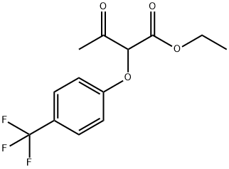 Ethyl 2-(4-(trifluoromethy)phenoxy)acetoacetate 구조식 이미지