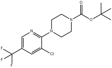 tert-butyl 4-(3-chloro-5-(trifluoromethyl)pyridin-2-yl)piperazine-1-carboxylate 구조식 이미지