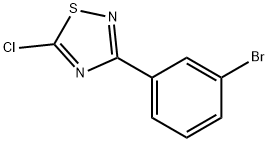 3-(3-Bromo-phenyl)-5-chloro-[1,2,4]thiadiazole Structure