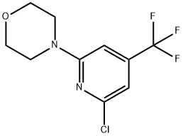 4-(6-Chloro-4-(trifluoromethyl)pyridin-2-yl)-morpholine 구조식 이미지