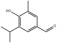 4-hydroxy-5-isopropyl-3-methylbenzaldehyde Structure