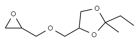 4-[(2,3-epoxypropoxy)methyl]-2-ethyl-2-methyl-1,3-dioxolane  Structure