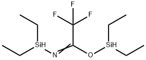 N,O-BIS(DIETHYLHYDROGENSILYL)TRIFLUOROACETAMIDE 구조식 이미지