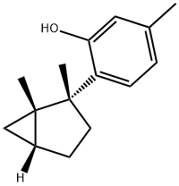 2-[(1S,2R,5R)-1,2-Dimethylbicyclo[3.1.0]hex-2-yl]-5-methylphenol 구조식 이미지