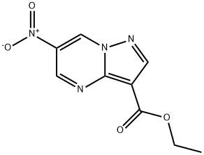 ETHYL 6-NITROPYRAZOLO[1,5-A]PYRIMIDINE-3-CARBOXYLATE Structure