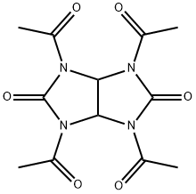N,N',N'',N'''-Tetraacetylglycoluril Structure