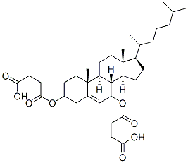 Cholest-5-ene-3,7-diol,bis(hydrogen butanedioate) Structure