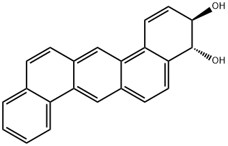 3R,4R-디하이드록시-3,4-디하이드로-디벤잔트라센 구조식 이미지