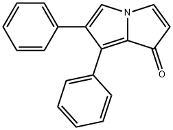 6,7-diphenyl-1-pyrrolizinone Structure