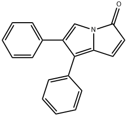 6,7-diphenyl-3-pyrrolizinone Structure