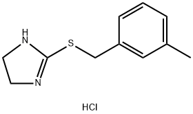 2-[(3-Methylbenzyl)thio]-4,5-dihydro-1H-imidazole hydrochloride 구조식 이미지