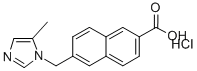 6-(5-methylimidazol-1-yl)methyl-2-naphthoic acid hydrochloride Structure