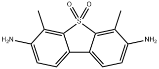 4,6-Dimethyl-3,7-diaminodibenzothiophene 5,5-dioxide Structure