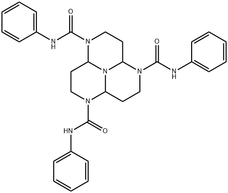 도데카히드로-N,N',N"-트리페닐-1,4,7,9b-테트라아자페날렌-1,4,7-트리카르복스아미드 구조식 이미지