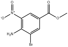 Methyl 4-amino-3-bromo-5-nitrobenzenecarboxylate Structure