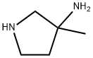 3-Pyrrolidinamine,3-methyl-(9CI) Structure