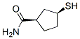 사이클로펜탄카복사미드,3-머캅토-,시스-(9CI) 구조식 이미지