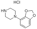 1-(벤조[D][1,3]DIOXOL-4-YL)피페라진염화물 구조식 이미지