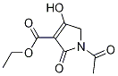 ethyl 1-acetyl-4-hydroxy-2-oxo-2,5-dihydro-1H-pyrrole-3-carboxylate Structure