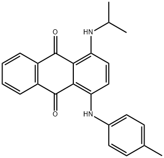 1-[(1-메틸에틸)아미노]-4-[(4-메틸페닐)아미노]안트라퀴논 구조식 이미지