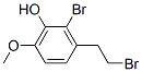 2-BROMO-3-(2-BROMOETHYL)-6-METHOXYPHENOL Structure