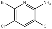 2-아미노-3,5-디클로로-6-브로모피리딘 구조식 이미지
