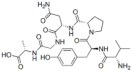 valyl-tyrosyl-prolyl-asparaginyl-glycyl-alanine Structure