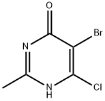 5-Bromo-6-chloro-2-methylpyrimidin-4-ol Structure