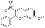 2H-1-BENZOPYRAN, 7-METHOXY-3-NITRO-2-PHENYL- Structure