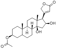 GITOXIGENIN 3-ACETATE Structure