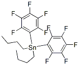 Dibutylbis(pentafluorophenyl)stannane Structure