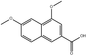 2-Naphthalenecarboxylic acid, 4,6-diMethoxy- Structure