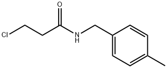 3-chloro-N-(4-methylbenzyl)propanamide Structure