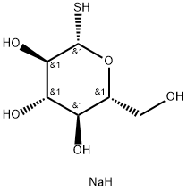 1-THIO-BETA-D-GLUCOSE SODIUM SALT 구조식 이미지