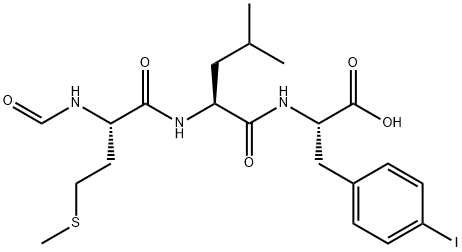 N-FORMYL-MET-LEU-P-IODO-PHE Structure