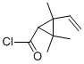 시클로프로판카르보닐클로라이드,2-에테닐-2,3,3-트리메틸-(9CI) 구조식 이미지