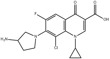 Clinafloxacin 구조식 이미지