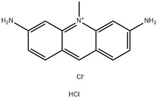 3,6-diamino-10-methylacridinium chloride hydrochloride  구조식 이미지