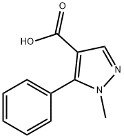 1-METHYL-5-PHENYL-1H-PYRAZOLE-4-CARBOXYLIC ACID Structure