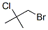 1-bromo-2-chloro-2-methylpropane  Structure
