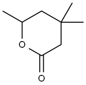 Tetrahydro-4,4,6-trimethyl-2H-pyran-2-one Structure