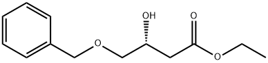 에틸(R)-4-벤질옥시-3-히드록시부티레이트. 구조식 이미지