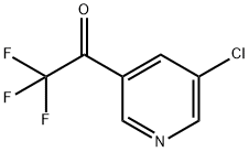 1-(5-클로로피리딘-3-일)-2,2,2-트리플루오로에타논 구조식 이미지