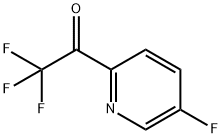2,2,2-트리플루오로-1-(5-플루오로피리딘-2-일)에타논 구조식 이미지