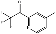 2,2,2-트리플루오로-1-(4-메틸피리딘-2-일)에타논 구조식 이미지