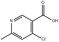 4-Chloro-6-Methylnicotinic acid 구조식 이미지