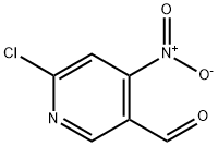 3-Pyridinecarboxaldehyde, 6-chloro-4-nitro- 구조식 이미지