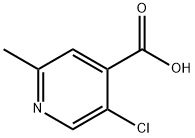 5-Chloro-2-Methylisonicotinic acid 구조식 이미지