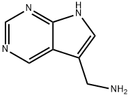 7H-Pyrrolo[2,3-d]pyrimidine-5-methanamine 구조식 이미지