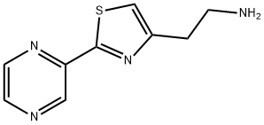 2-(2-pyrazin-2-yl-1,3-thiazol-4-yl)ethanamine Structure